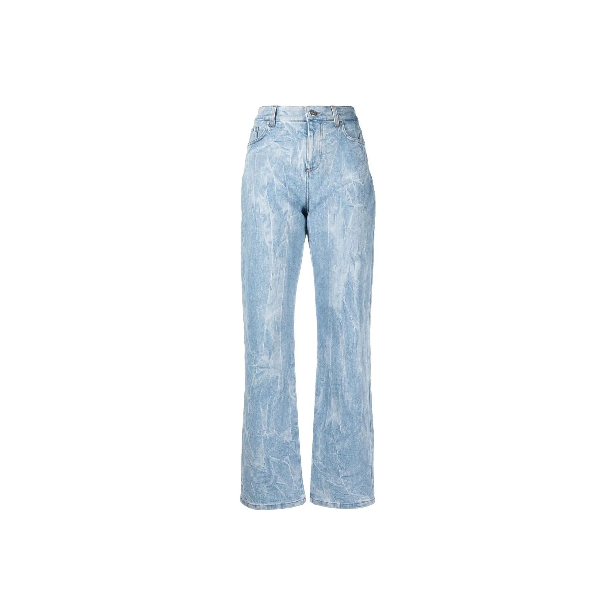 Stella McCartney Crinkle effect Straight leg Jeans