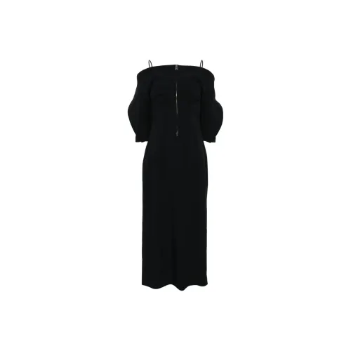 Del Core Black Женские Короткие Платья с Рукавами