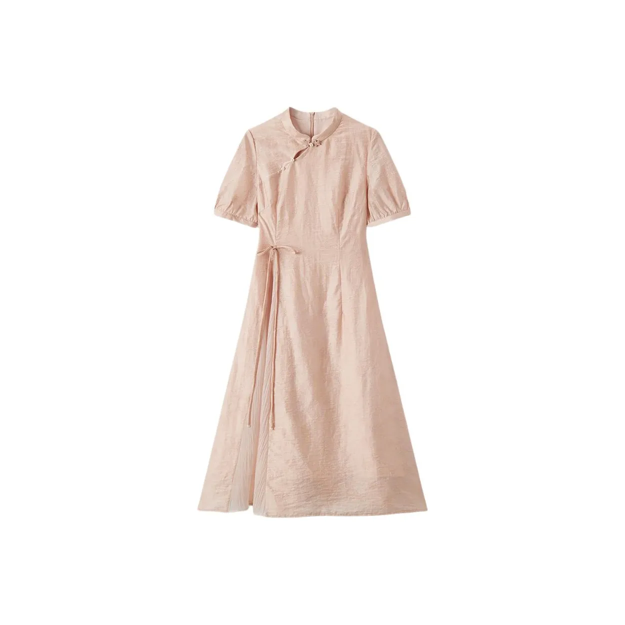 EICHITOO Короткий рукав платье женское розовый узор