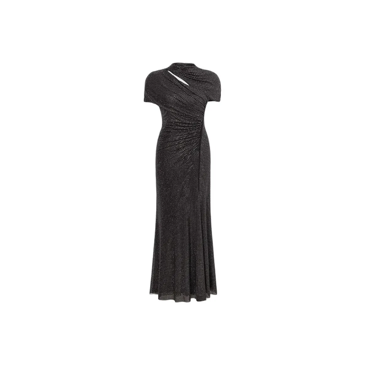 Self portrait SS25 Short Sleeved Dress Women's Dark Gray
