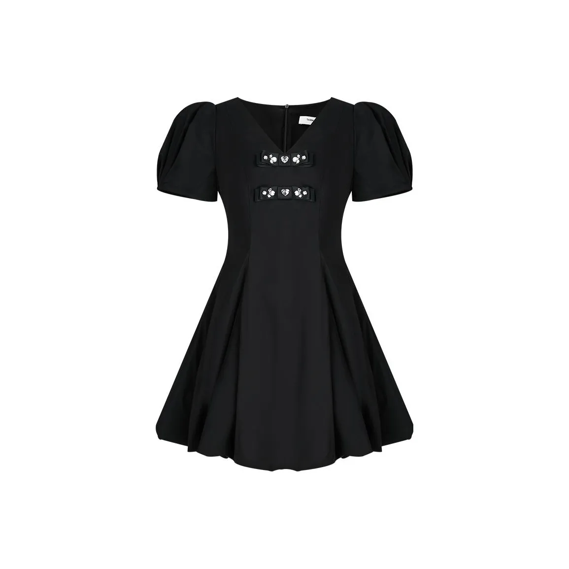 TAMMY TANGS Short Sleeved Dress Women's Black