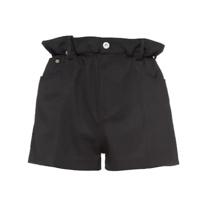 MIU MIU SS23 Повседневные шорты Женские Черный
