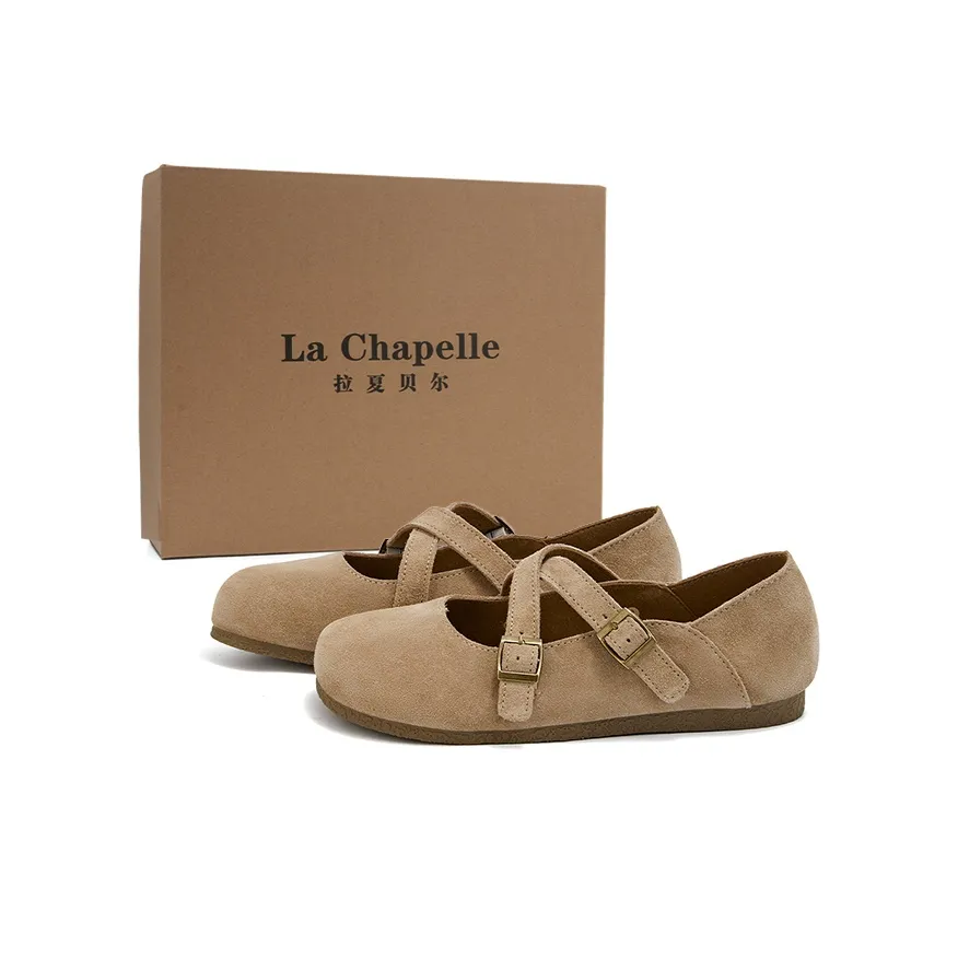 La Chapelle Планшет Обувь Birkenstock Низкий Каблук Женский Песочный
