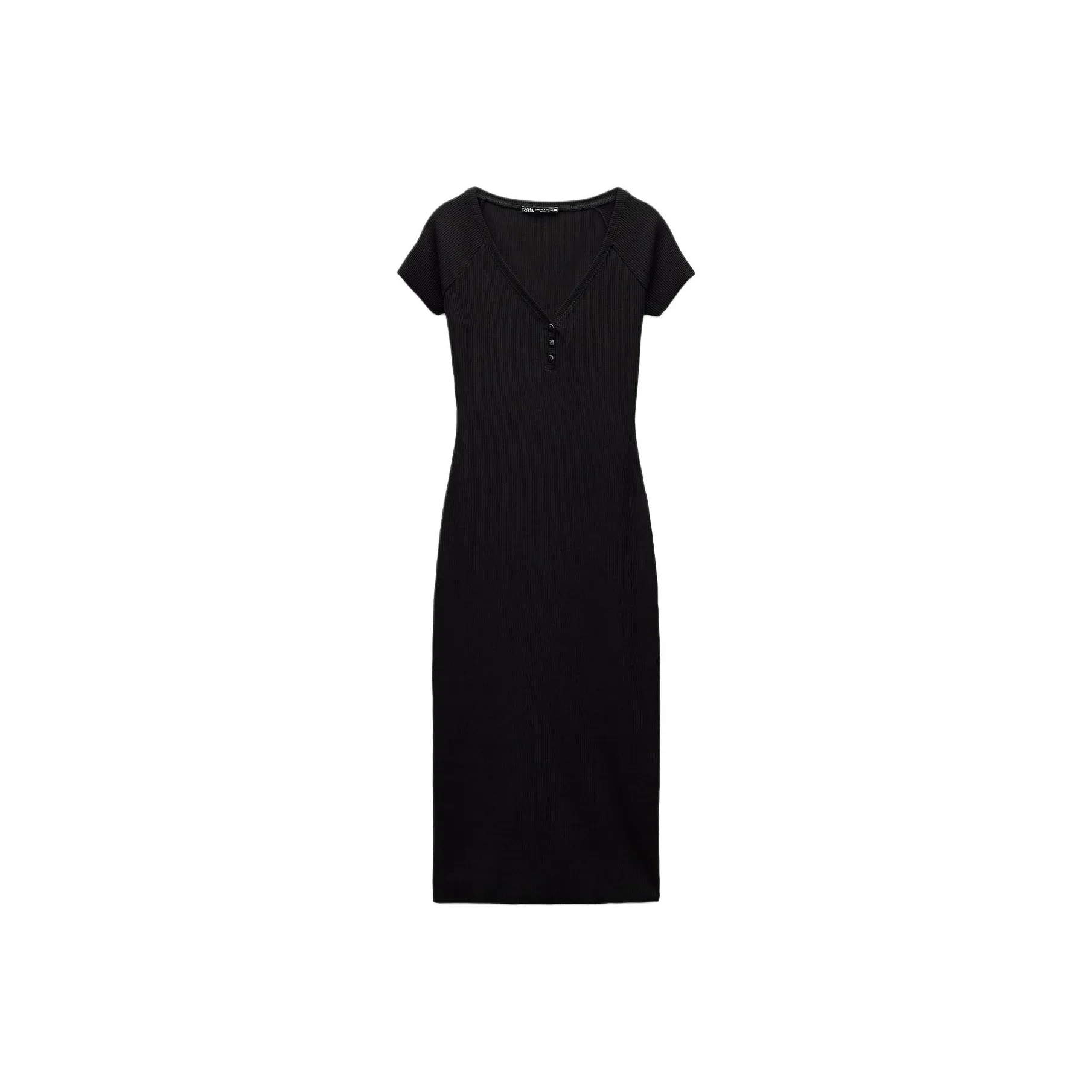ZARA Short Sleeved Dresses Women's Black