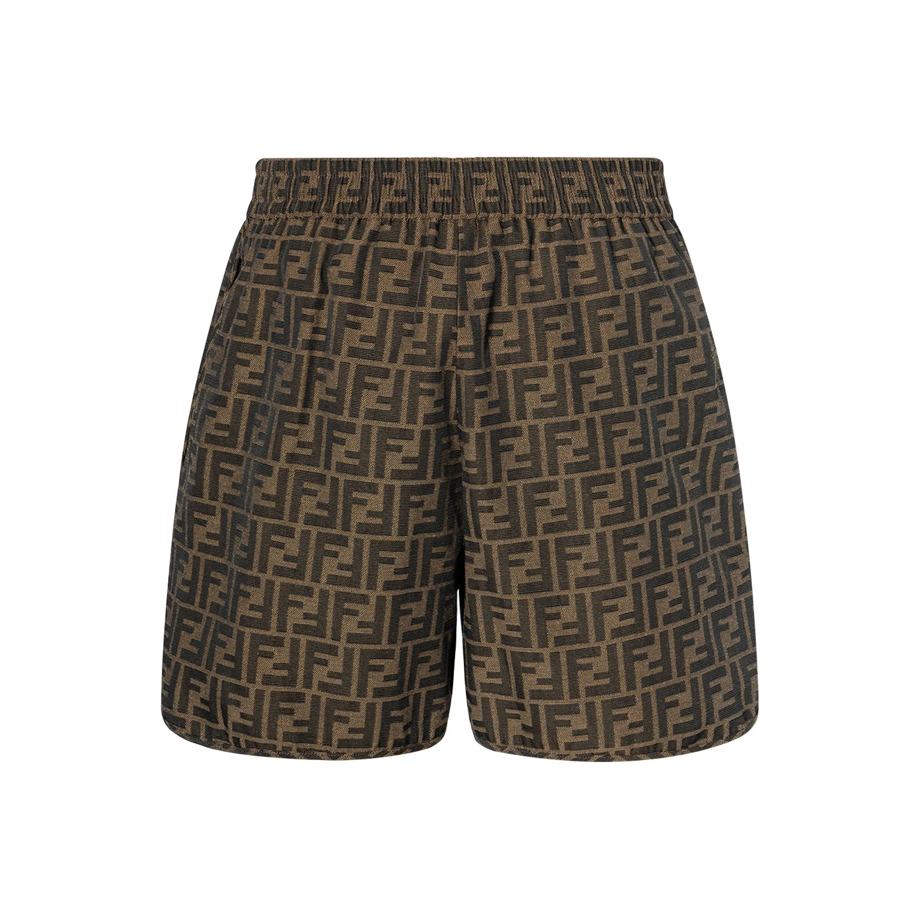 FENDI Canvas Shorts Brown
