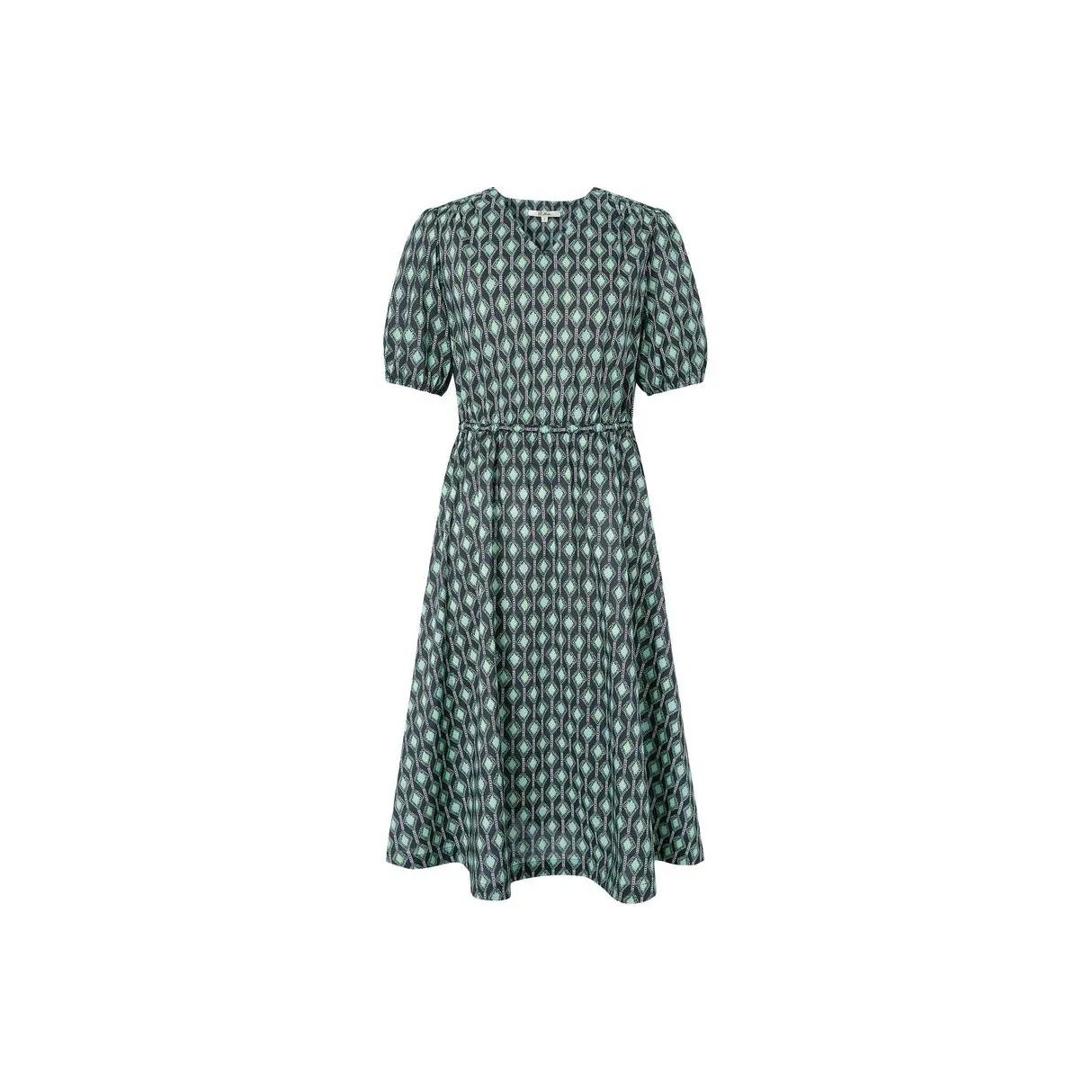 JZ. ANNAKRO Short Sleeved Dress Women's Floral Army Green