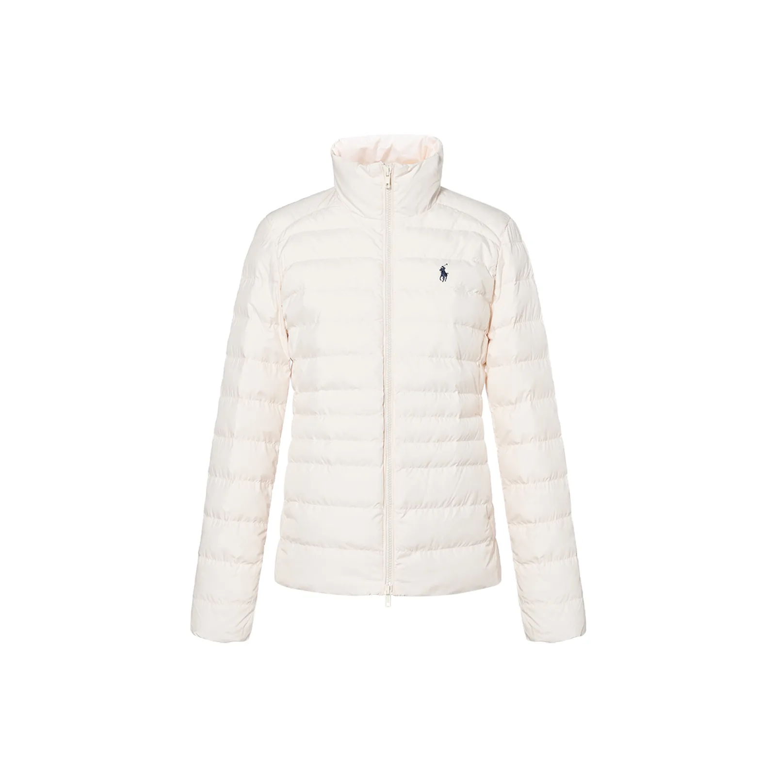 Polo Pony-embroidered tie-dye sweatshirt Puffer Jacket Women's Ecru