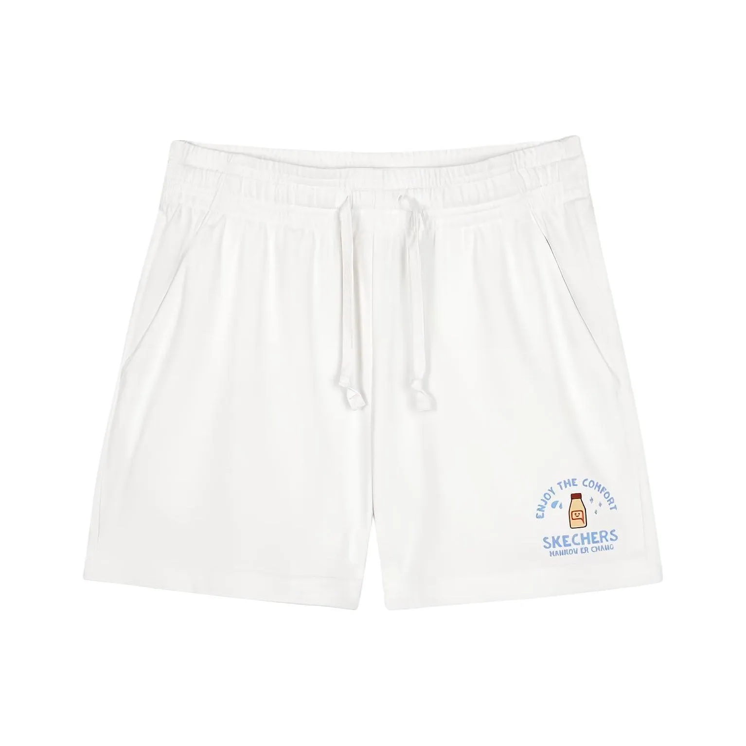 Skechers Hankou No. 2 Factory Joint Series Яркий белый/0019 Женские Повседневные шорты