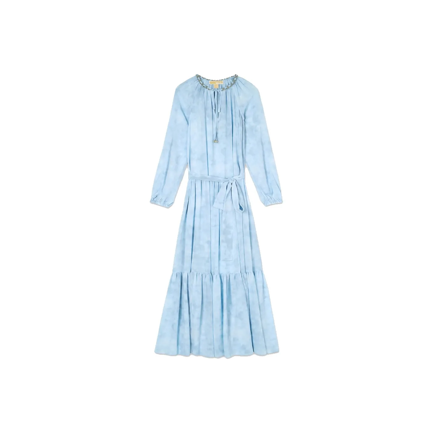 MICHAEL KORS Длинное платье с длинными рукавами женское светло-синее