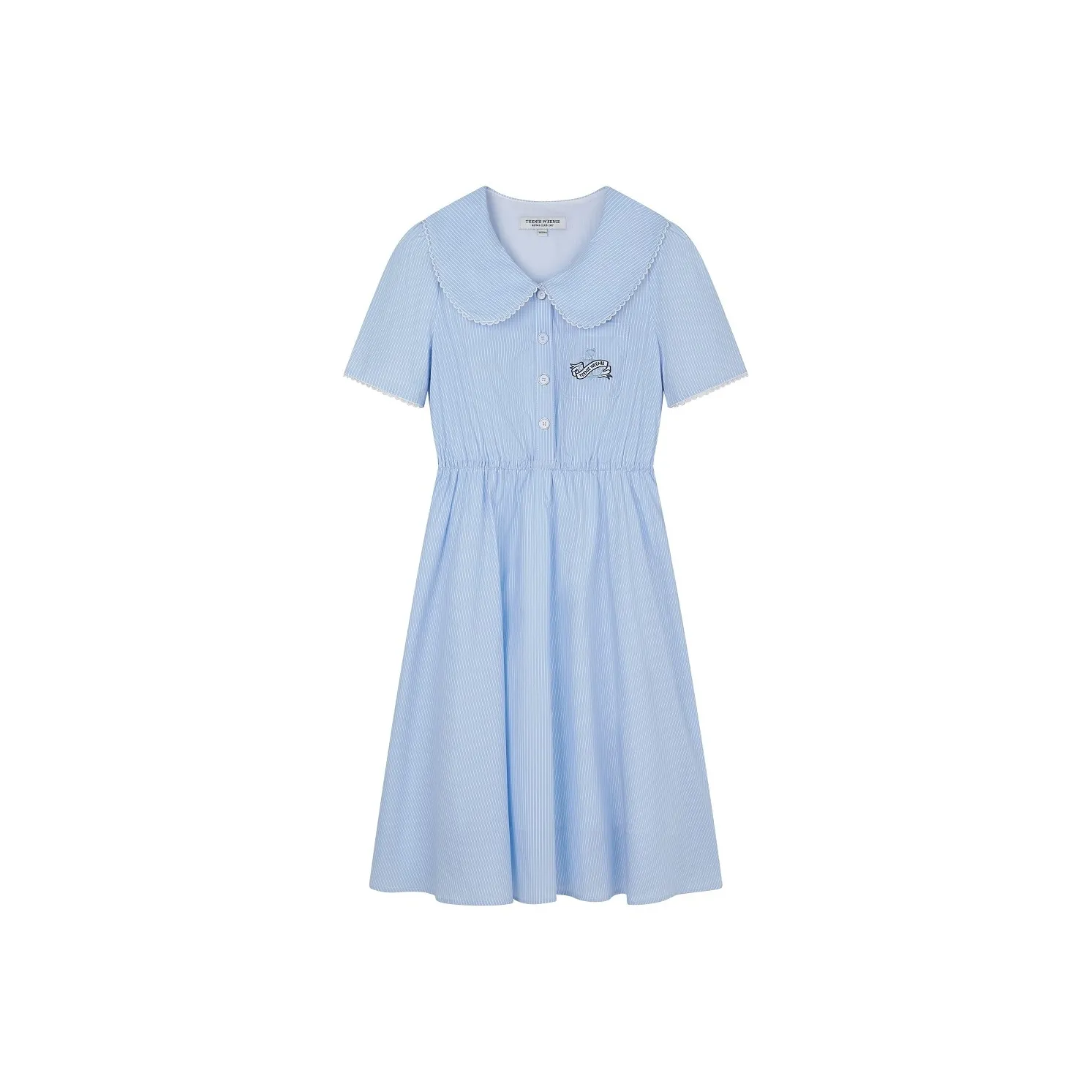 Teenie Weenie Short Sleeved Dresses Women's Light Blue