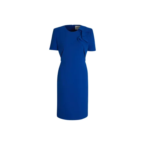 ROLAND MOURET Blue Женские Короткие Платья с Рукавами