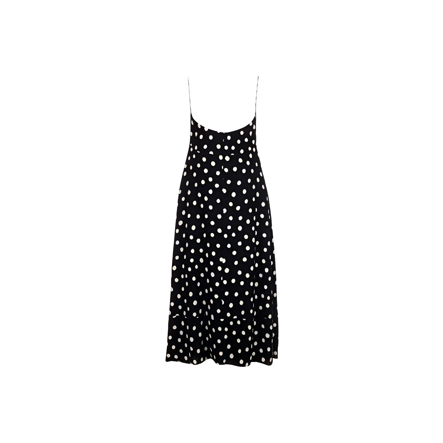 SAINT LAURENT Polka Dot Midi Dress