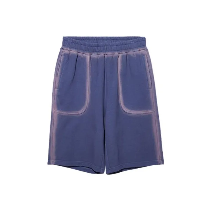 New Era Серый Синий Женские Повседневные Шорты