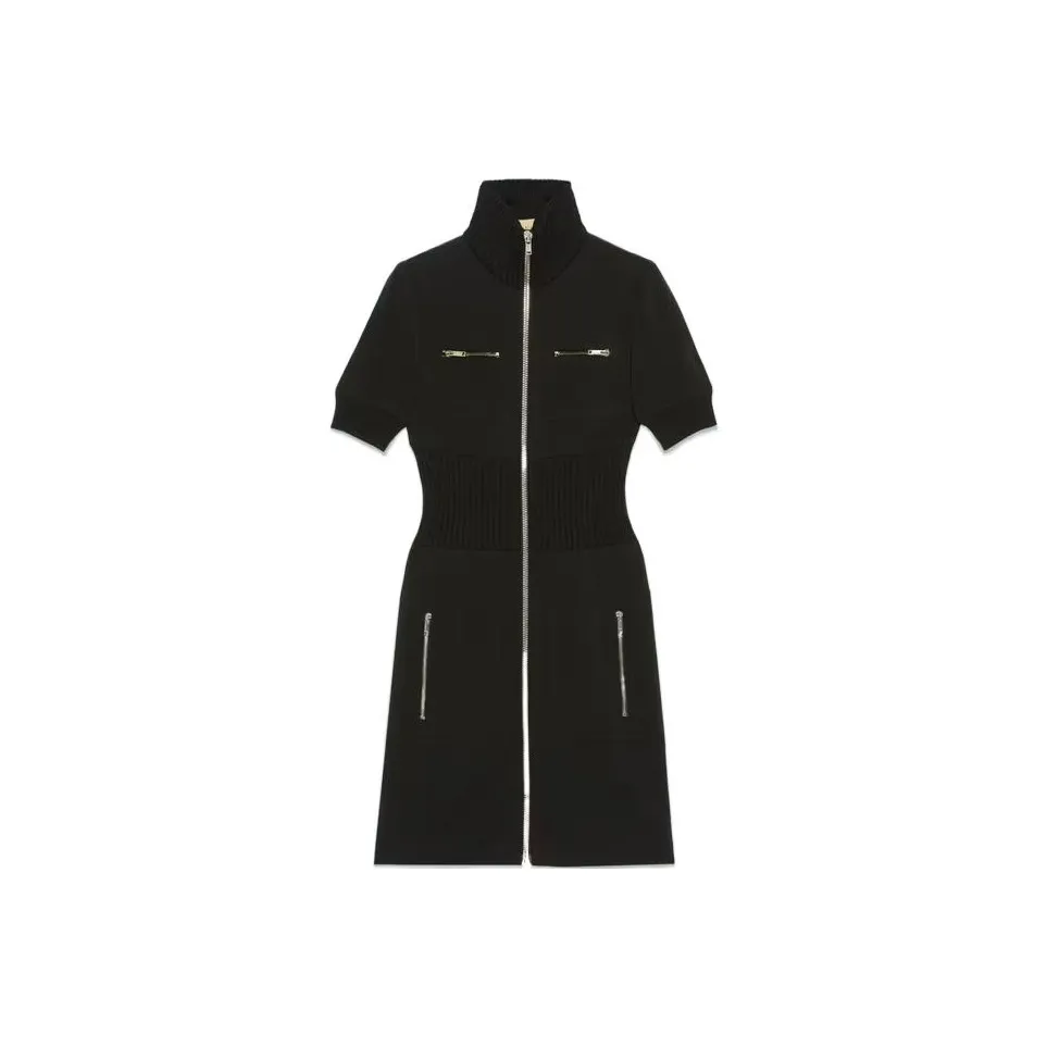 GUCCI High neck Zip up Minidress