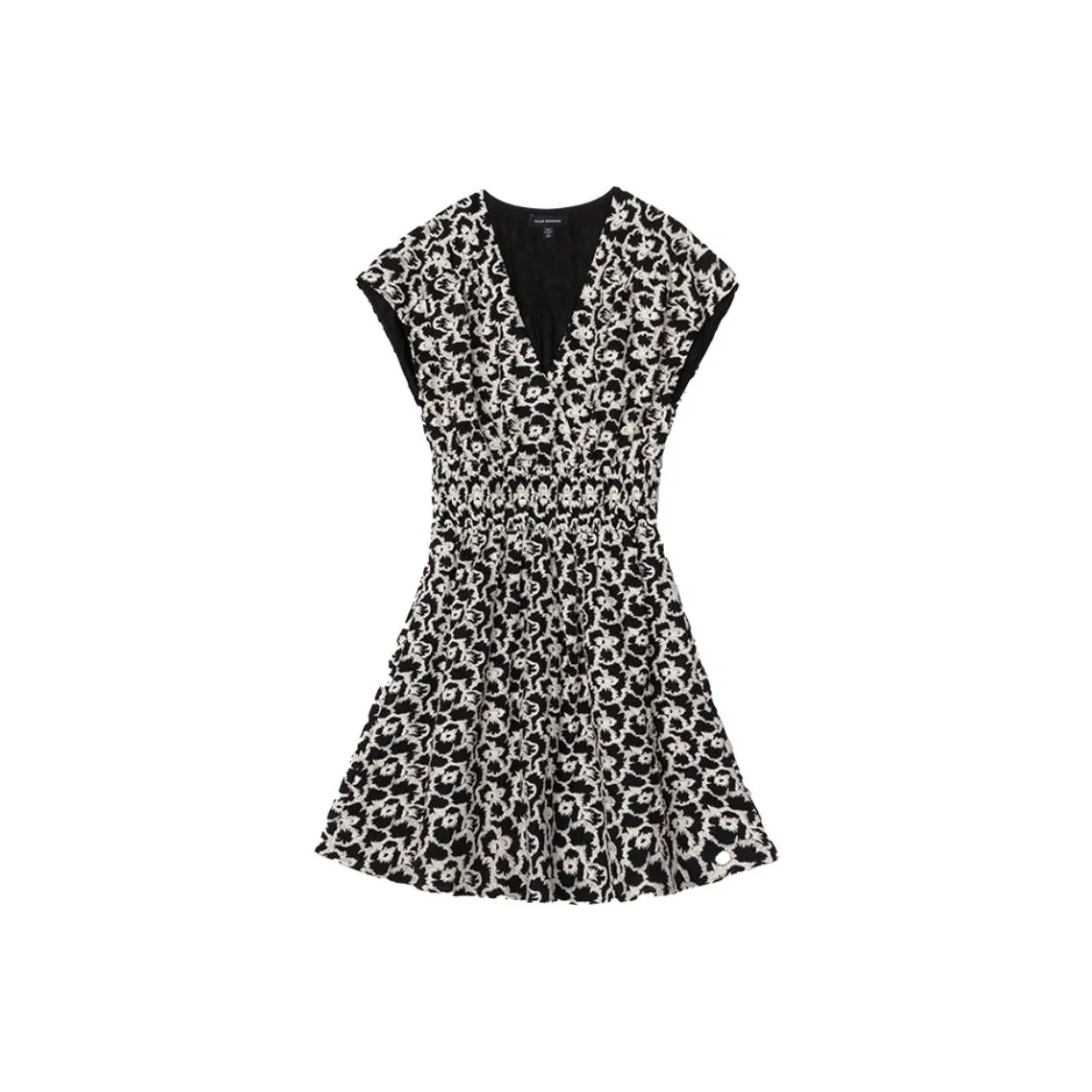 CLUB MONACO Short-Sleeved Dresses Women's Black And White Print
