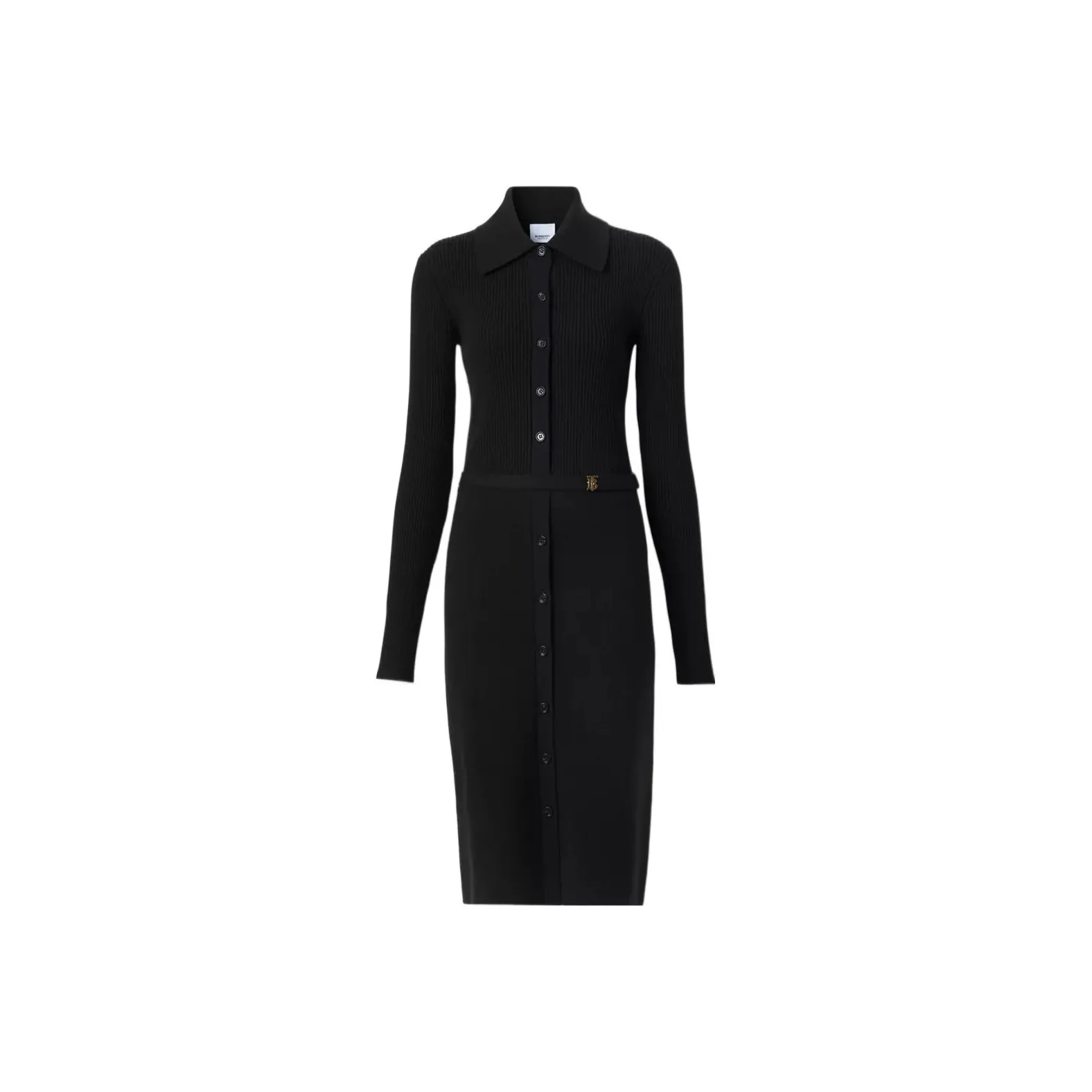 Burberry FW22 Long Sleeved Dress Women's Black