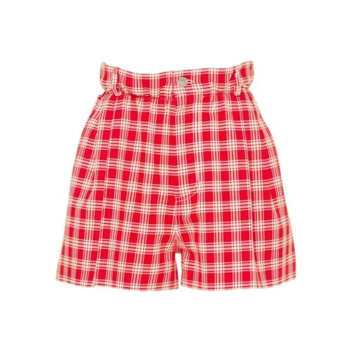 MIU MIU Red Женские Повседневные шорты