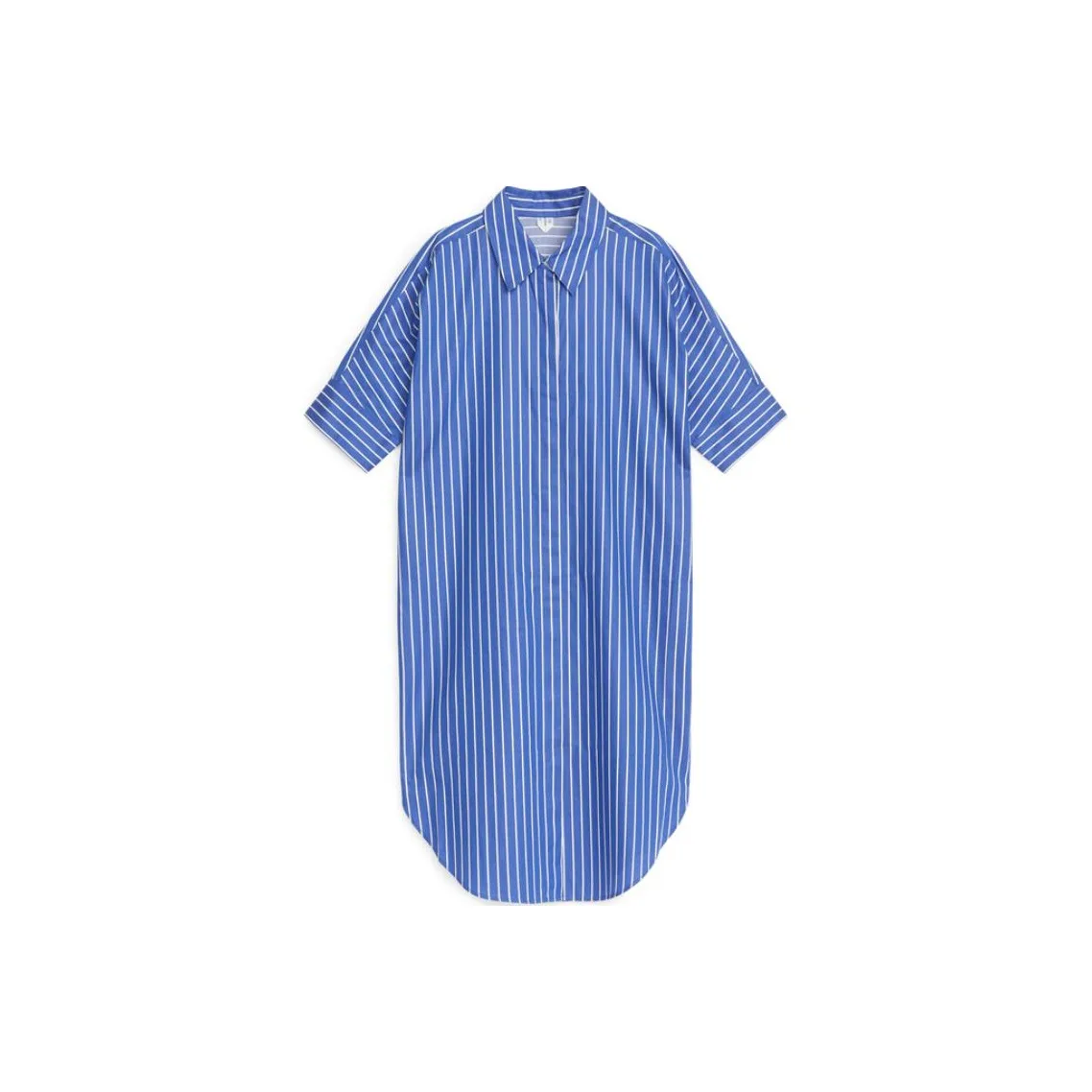 ARKET Short Sleeved Dresses Women's Blue/White