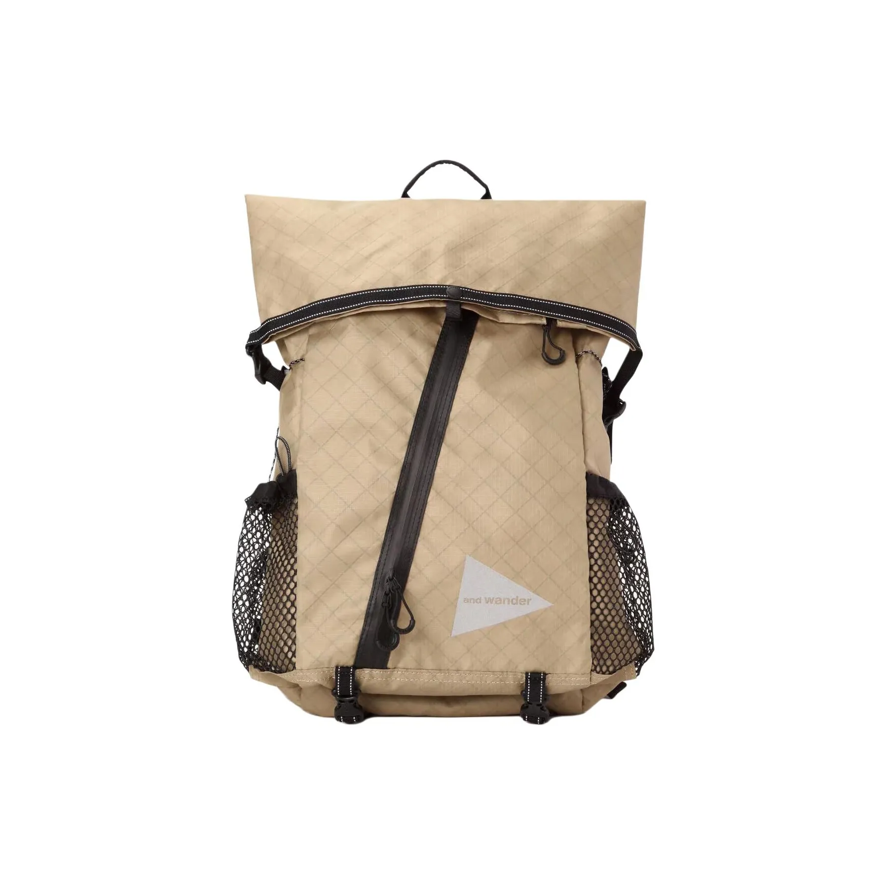 And Wander 18L Двойная плечевая сумка для активного отдыха материал полиэстер цвет светлый умбра унисекс