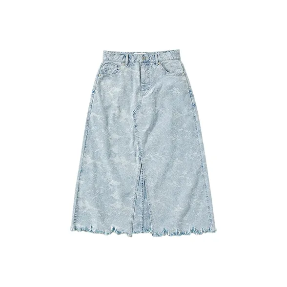 Prth Promethean Denim Long Skirt Women's Light Blue Prth Promethean Деним Длинный Юбка Женские Светло-Синий