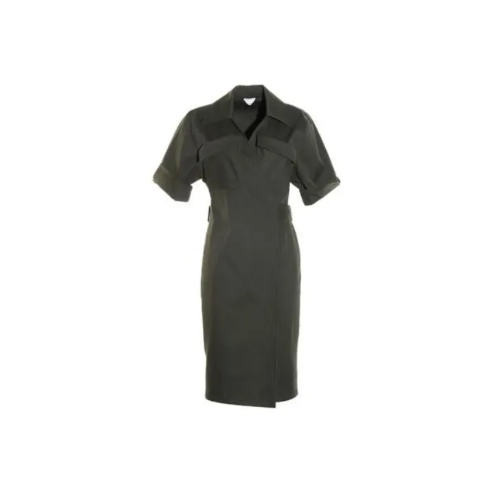 Bottega Veneta Twill Midi Dress