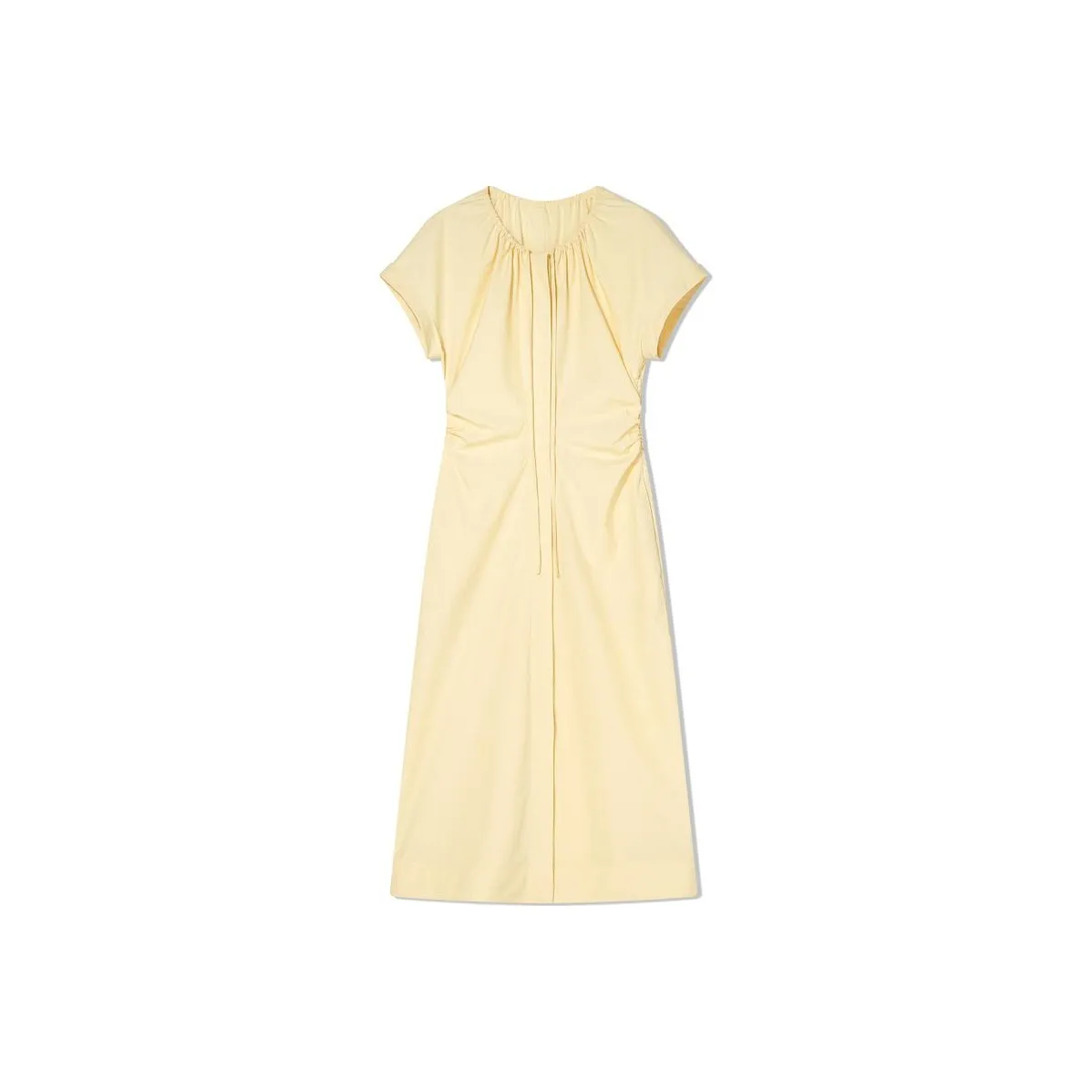 COVERINS Короткий рукав Платье Женское Светло-желтое