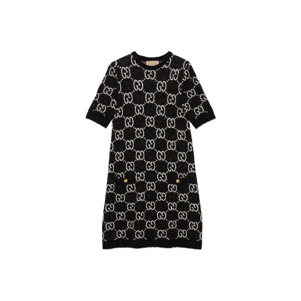 GUCCI GG jacquard Short sleeve Dress