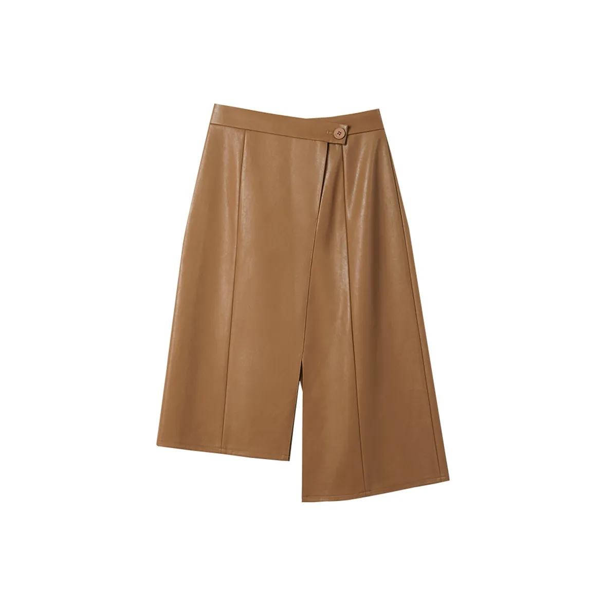 AMII Кожа Длинная Юбка Женская