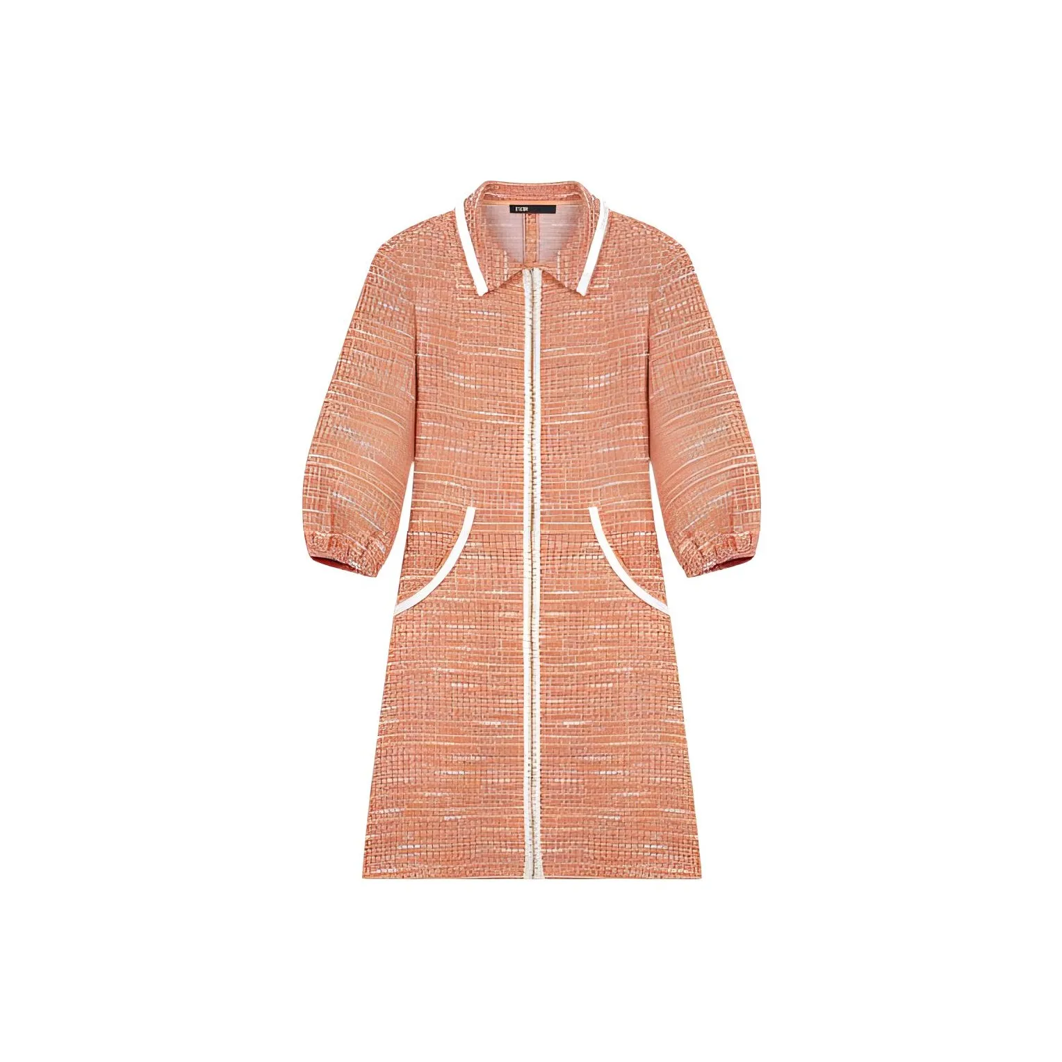 Maje Апельсин Женские Длинные Платья с Рукавами