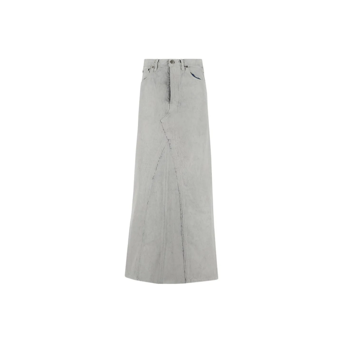 Maison Margiela Raw Cut Hem Midi Skirt