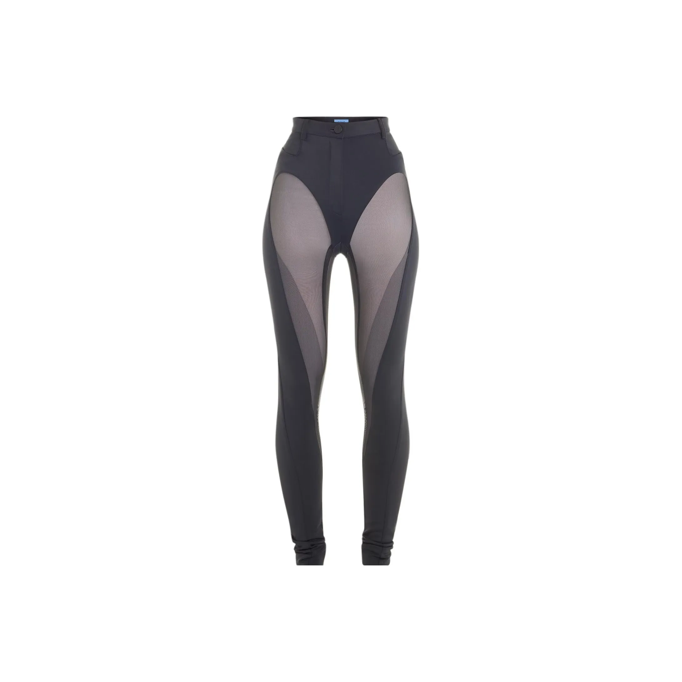 Mugler Sheer panel Flared Trousers