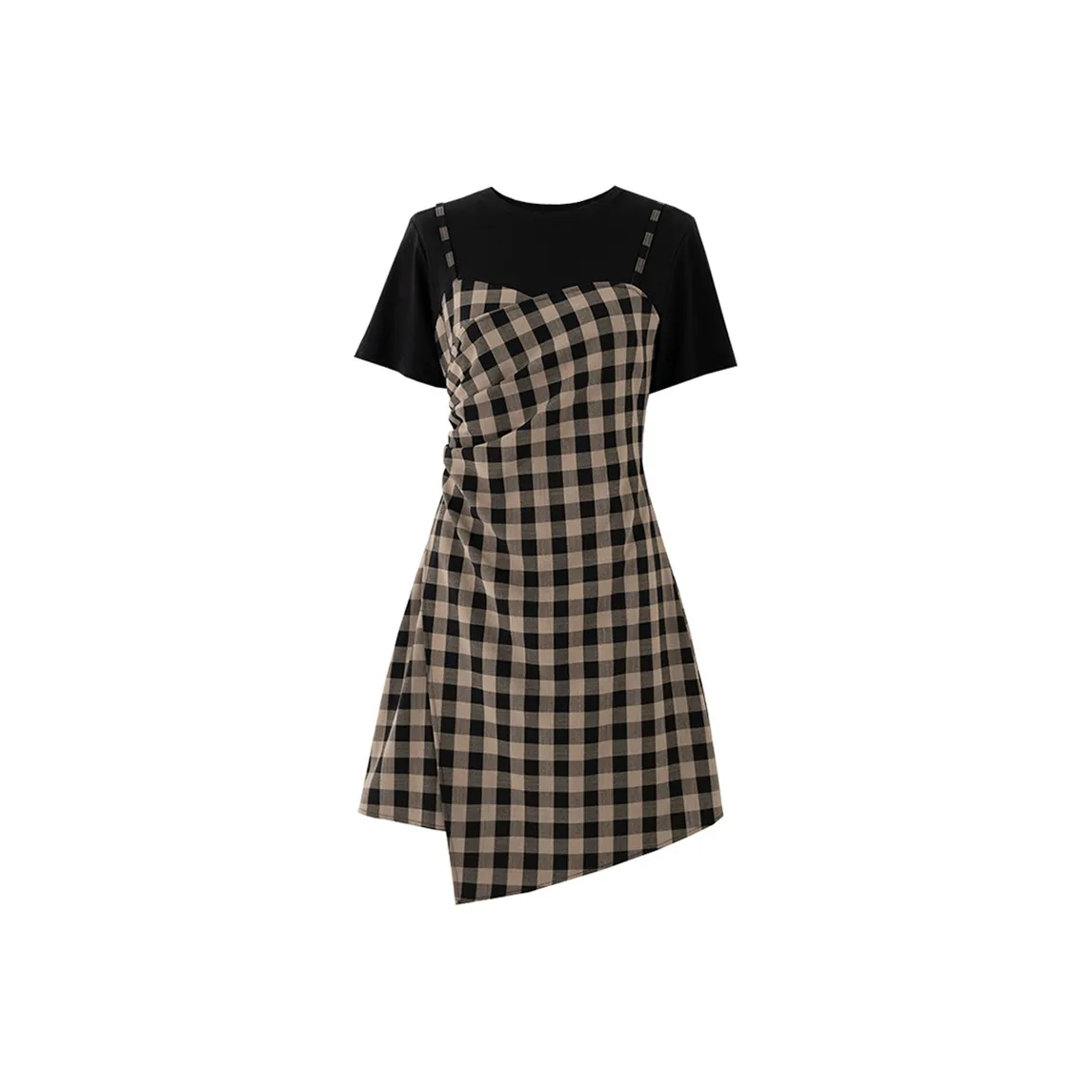 SOON FLOWER Короткий рукав Платье Женское