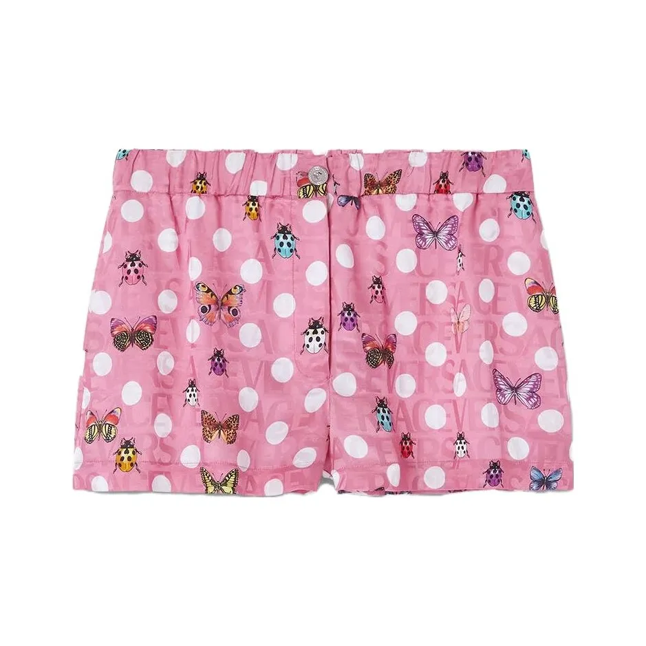 VERSACE Розовые Женские Повседневные Шорты