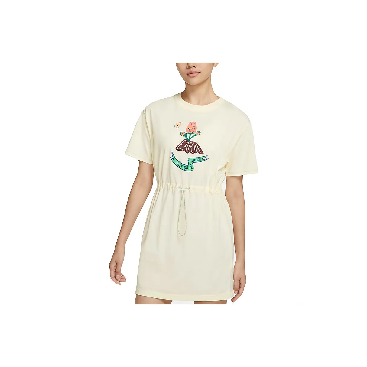 Nike Short Sleeved Dresses Women's Light Yellow