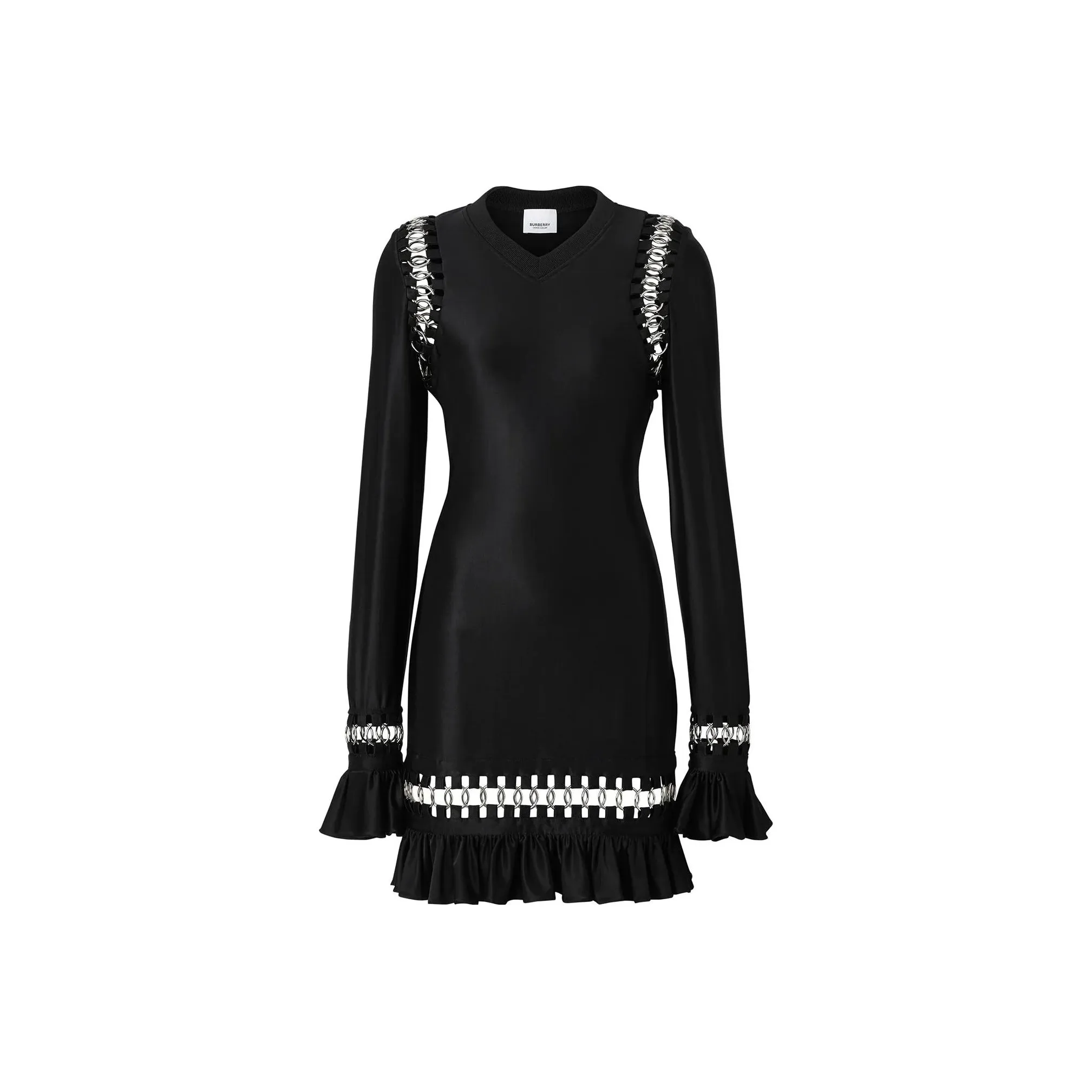 Burberry Ring Embellished Mini Dress 'Black'