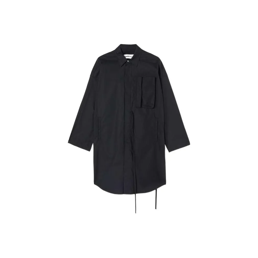 AMBUSH Oversized Waist Tie Shirt Dress Black
