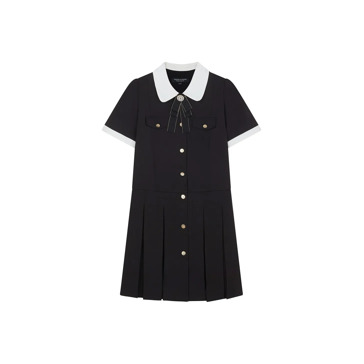 Teenie Weenie Short Sleeved Dress Women's Black