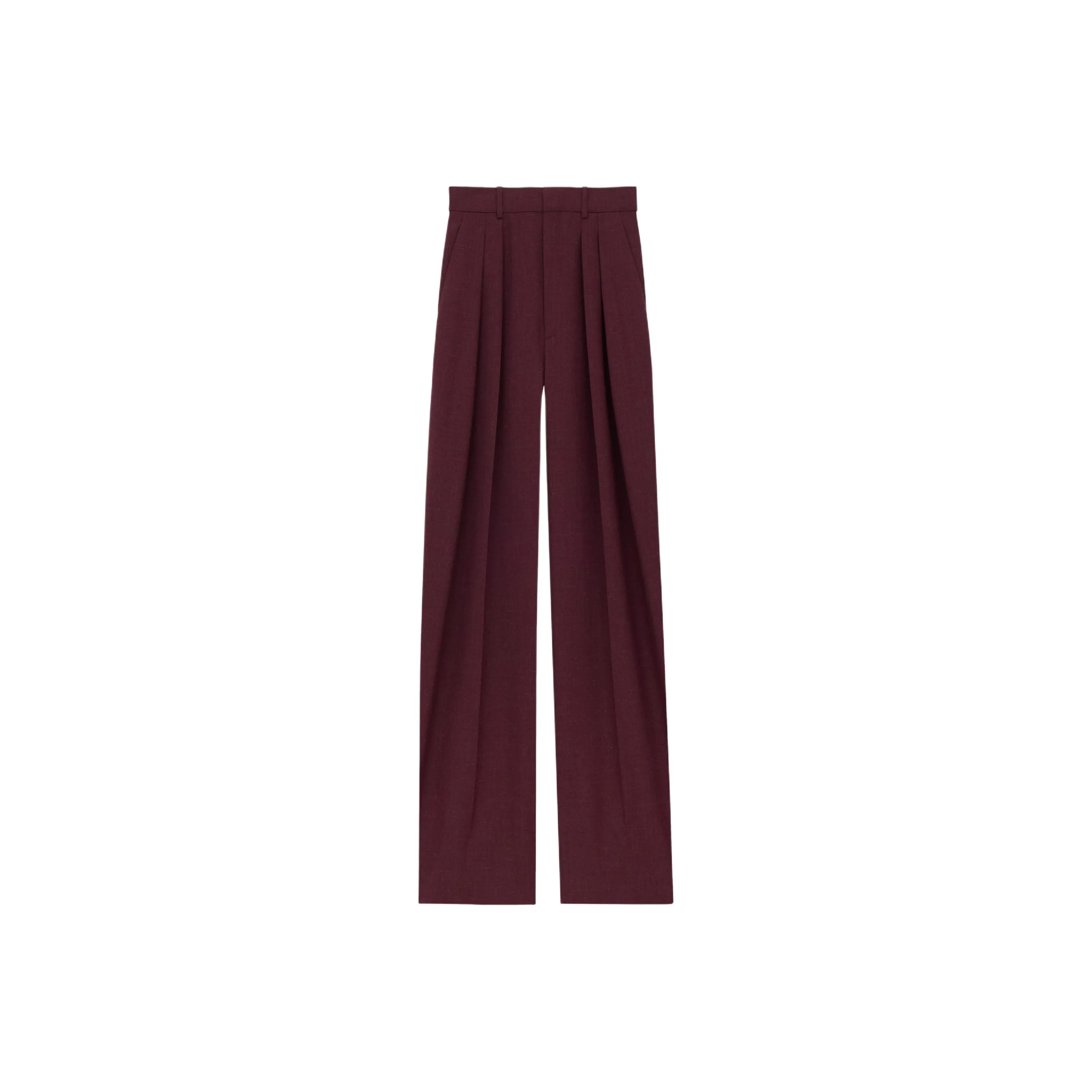 SAINT LAURENT Casual Pants Women's Bordeaux Red