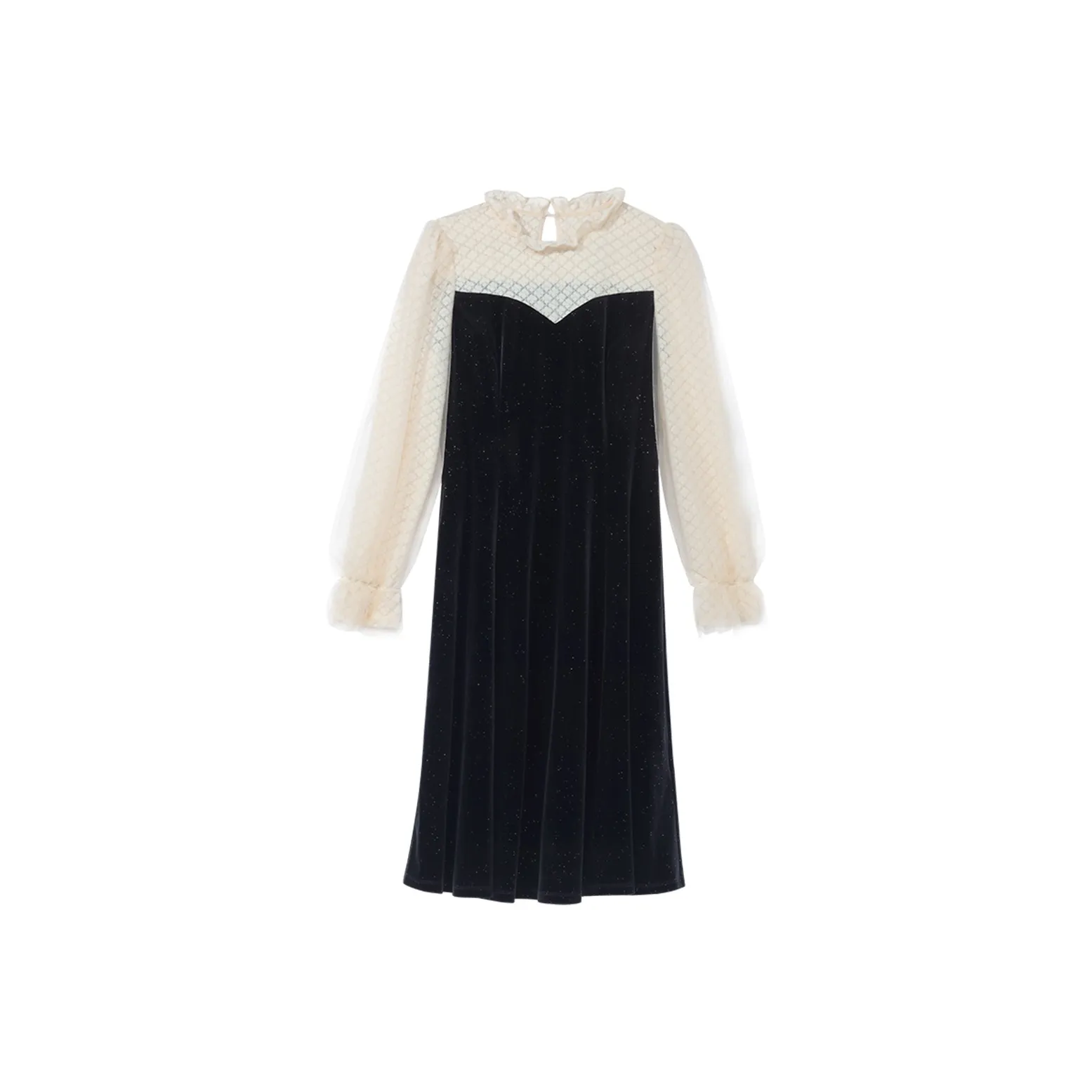 GOELIA Long Sleeved Dress Women's Black