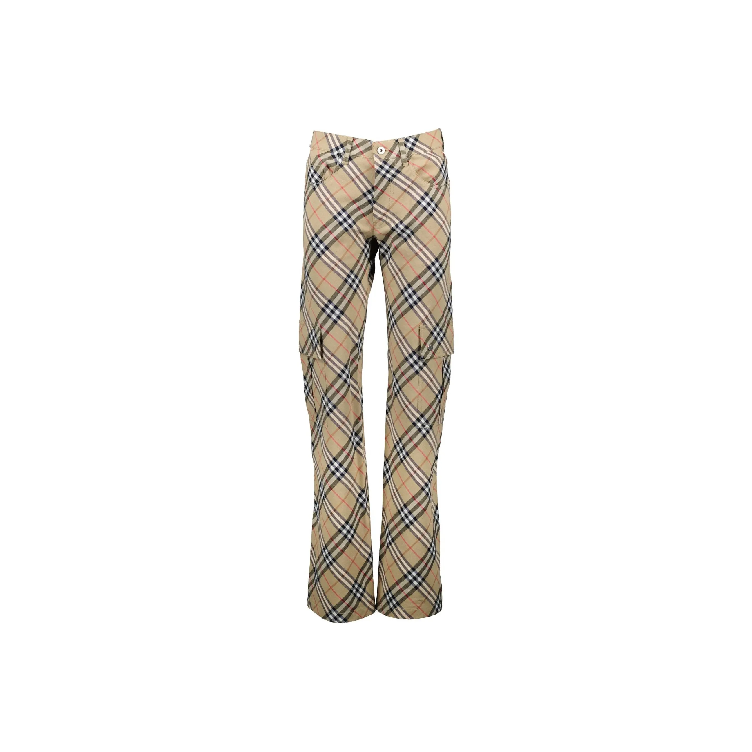 Burberry Checked Straight Leg Pants