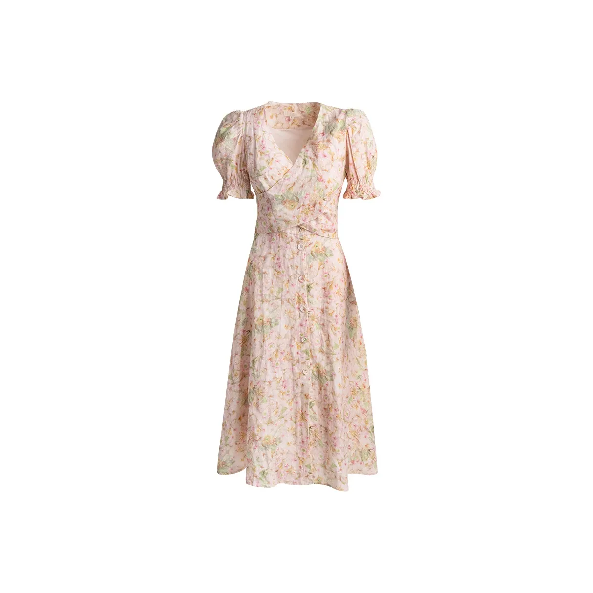 Olrain Short-Sleeved Dresses Women's Pink
