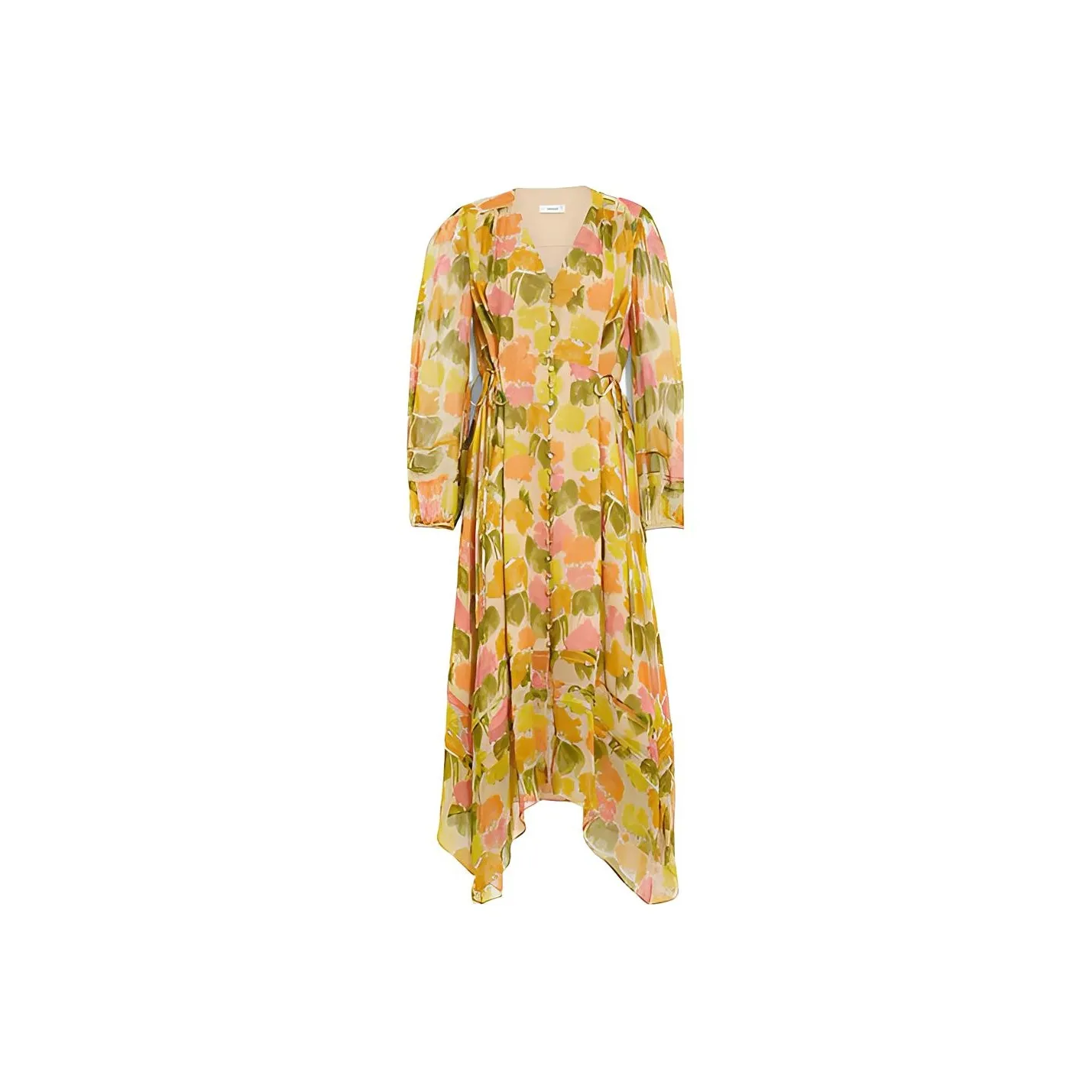 COACH Long Sleeved Dress Women's Yellow