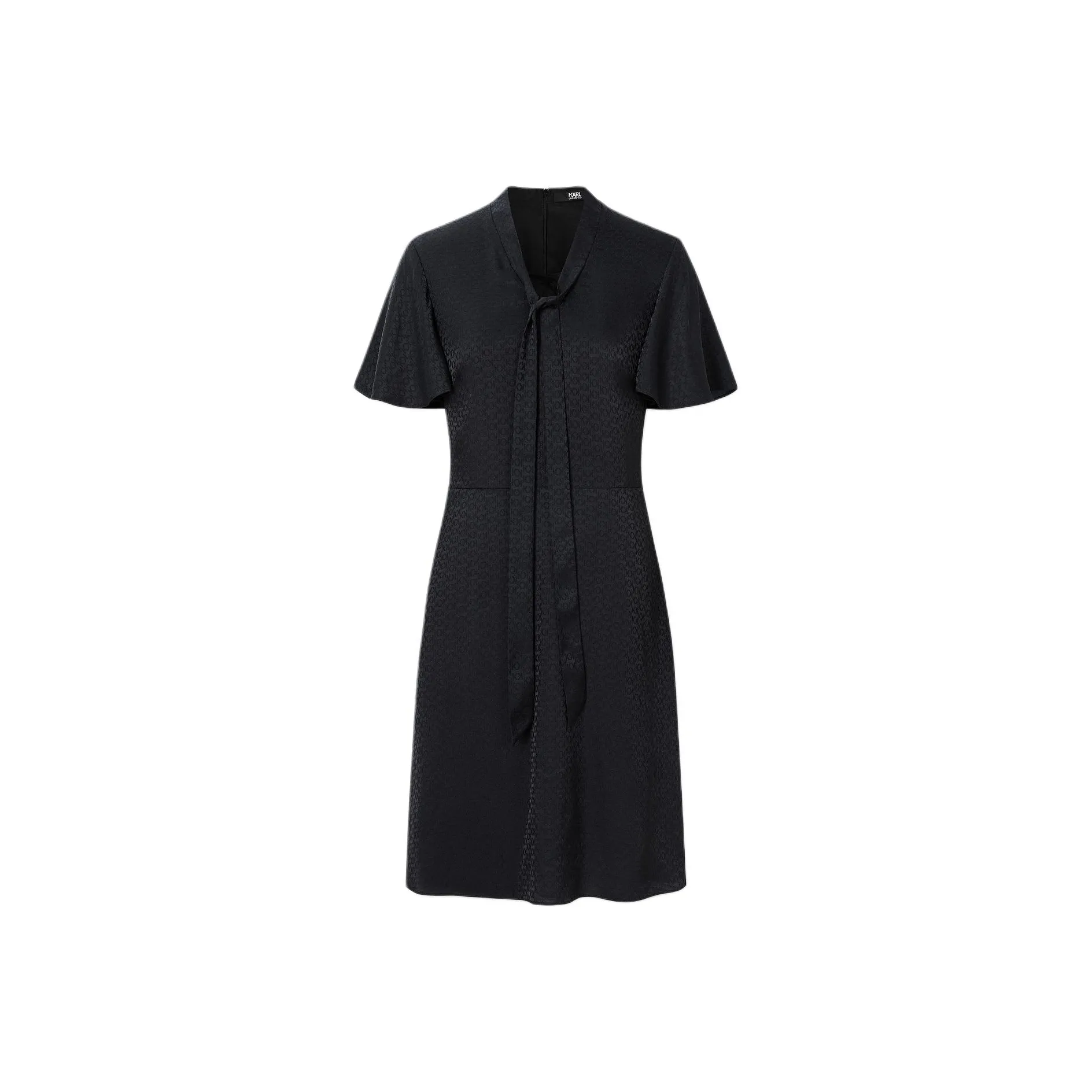 KARL LAGERFELD Короткий рукав Платье Женское Черное