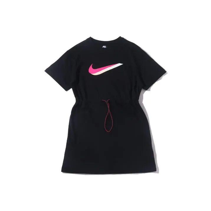 Nike Короткий рукав Платье Женское Черное