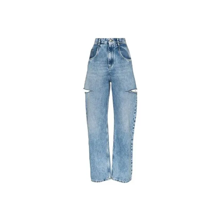 Isabel Marant Étoile Lacanau Tie-dye Denim Mini Dress Womens Multi