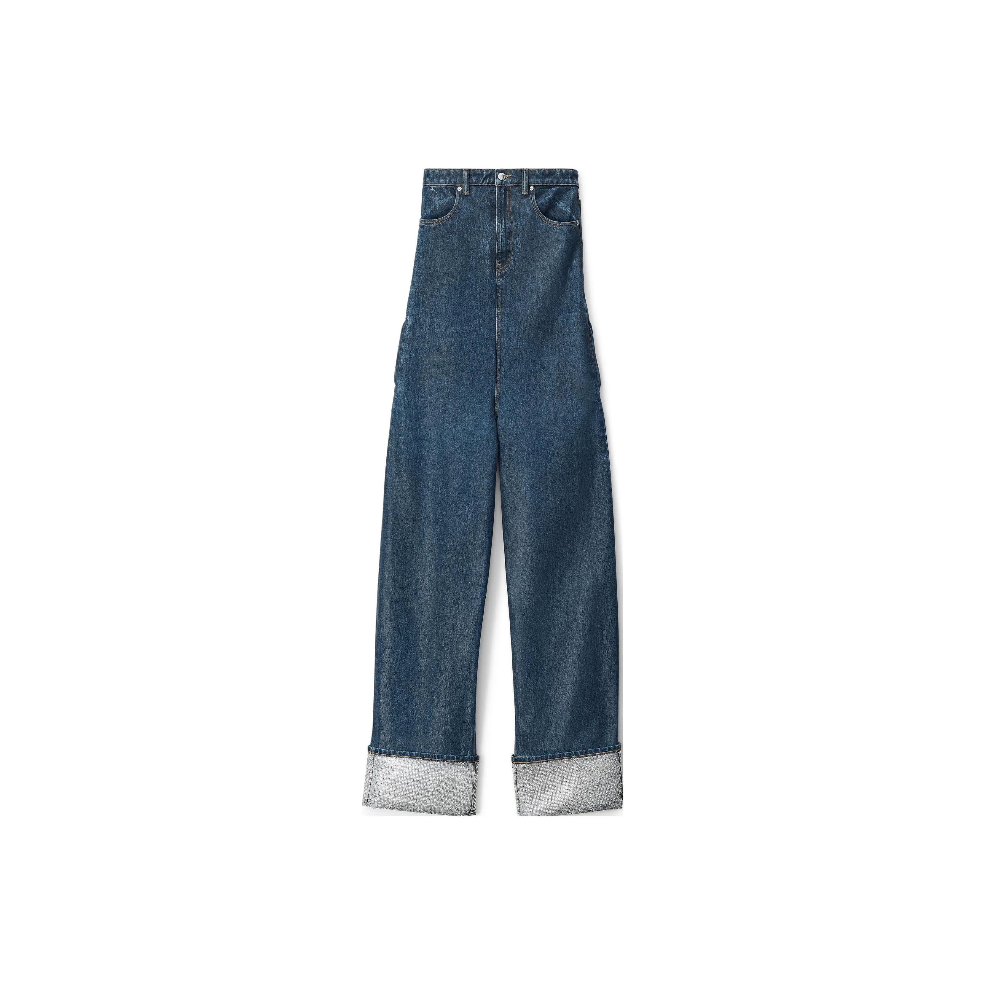 Alexander Wang Strapless Denim Jumpsuit