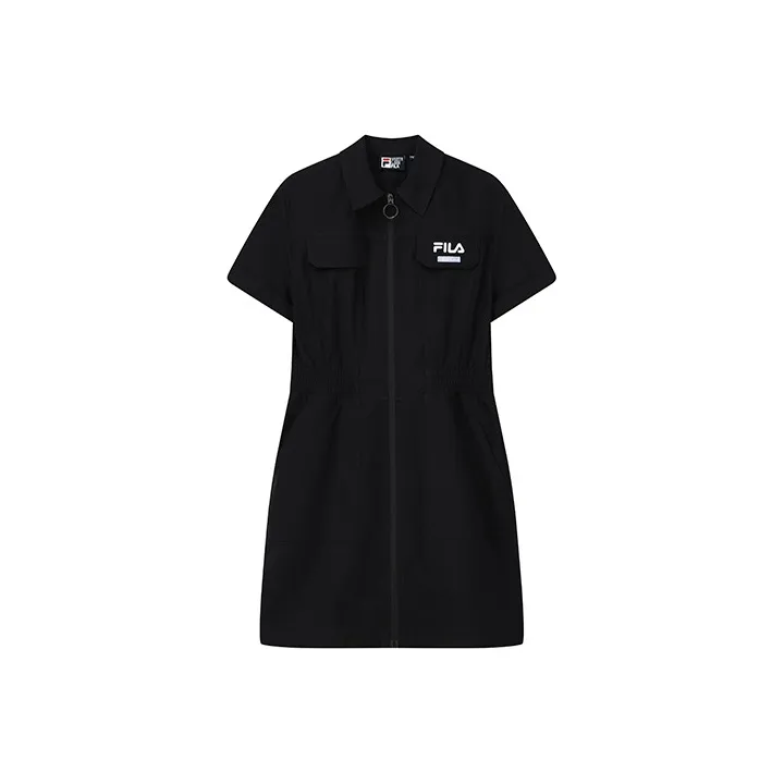 FILA Short Sleeved Dress Women's Jet Black