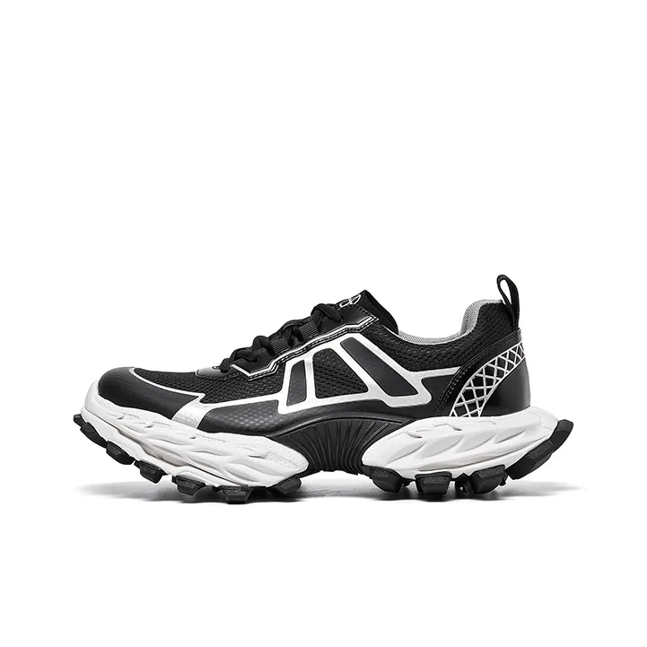 Acupuncture Cushioning, Abrasion Resistant, Lightweight, And Breathable Low Top Chunky Sneakers Men's