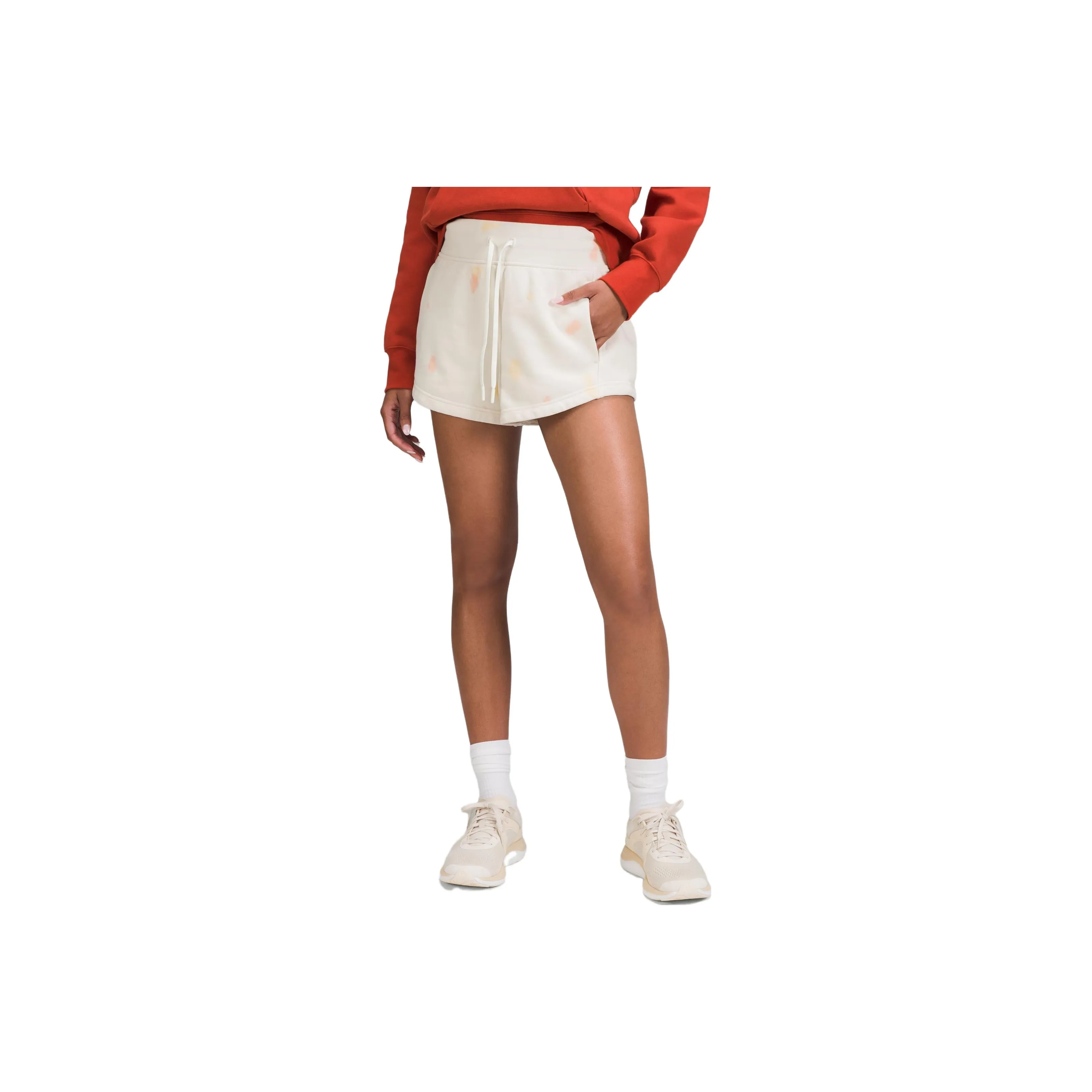 lululemon Inner Glow Персик Tie Dye CHOY Женские Повседневные шорты