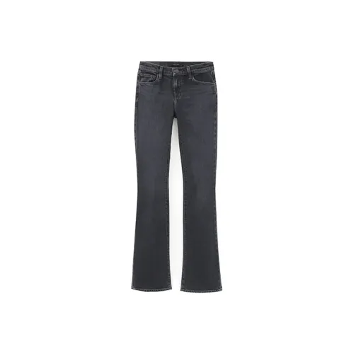 J BRAND Промытые черные женские джинсы